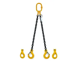 Pulpos de cadena de 2 ramales Cadena/Eslinga de elevación - 4,4t - 10mm - 2 ramales - Sin ganchos acortadores - G8 - Ganchos a elegir Pulpos de cadena de 2 ramales Cadena/Eslinga de elevación - 4,4t - 10mm - 2 ramales - Sin ganchos acortadores - G8 - Ganchos a elegir
