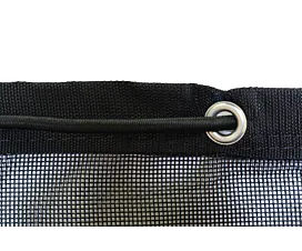 Todo - Redes y Lonas Red de protección para contenedor - PES, PVC - Negra - 3,5 x 6m