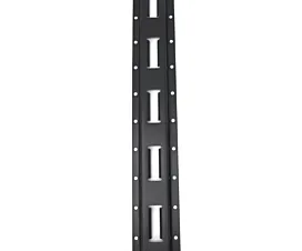 Todo - Raíles, Barras, Vigas Raíl de anclaje universal vertical / E-track - 0,6m - Acero - Negro