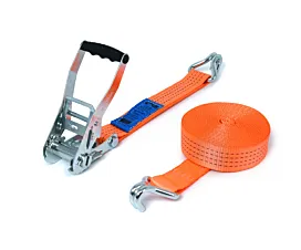 4T - Estándar Cinta de amarre - 4T - 9m - 50mm - de 2 partes - ganchos cerrados - Naranja 4T - Estándar Cinta de amarre - 4T - 9m - 50mm - de 2 partes - ganchos cerrados - Naranja
