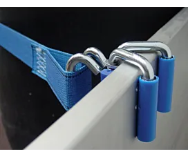 Todos los accesorios Cinta de amarre - 200kg - 3,6m - 45mm - Pinzas de esquina - Azul