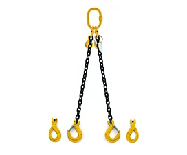 Pulpos de cadena de 2 ramales Cadena/Eslinga de elevación - 2,8t - 8mm - 2 ramales - Ganchos acortadores - G8 - Ganchos a elegir Pulpos de cadena de 2 ramales Cadena/Eslinga de elevación - 2,8t - 8mm - 2 ramales - Ganchos acortadores - G8 - Ganchos a elegir