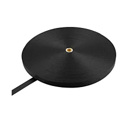 Todo - Black Webbing Cinta de poliéster 25mm - 1200kg - rollo de 100m - negro Todo - Black Webbing Cinta de poliéster 25mm - 1200kg - rollo de 100m - negro