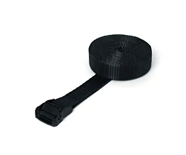 Todo - Cintas negras Cinta de amarre - 650kg - 35mm - de 1 parte - hebilla - Negro + etiqueta propia