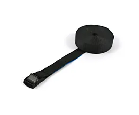 Todo - Cintas negras Cinta de amarre - 250kg - 25mm - En 1 parte - Hebilla - Negro + etiqueta propia