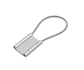 Todo - Eslingas planas Etiqueta de Aluminio ID/Sello de cable - Blanco - Cable largo (31cm) - Alta gama Todo - Eslingas planas Etiqueta de Aluminio ID/Sello de cable - Blanco - Cable largo (31cm) - Alta gama