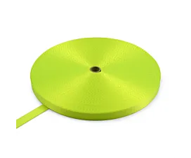 Todo - Poliéster Cinta poliéster 20mm - 1000kg - 100m - Rollo - Amarillo fluorescente