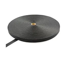 Todo - Black Webbing Cinta de poliéster 35 mm - 3750 kg - rollo de 100 m - negro Todo - Black Webbing Cinta de poliéster 35 mm - 3750 kg - rollo de 100 m - negro
