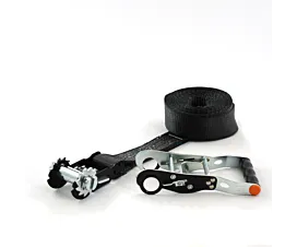 Cintas 50mm - Hechas a medida Cinta de amarre - 5T - 50mm - de 1 parte - Tensor desmontable - Negro + Etiqueta propia