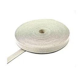 Todo - Polipropileno Cinta de sarga de algodón y polipropileno 40mm - 100kg - rollo de 100 m (blanco y negro) Todo - Polipropileno Cinta de sarga de algodón y polipropileno 40mm - 100kg - rollo de 100 m (blanco y negro)