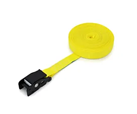 Todas Cinta de amarre - 500kg - 4m - 25mm - De 1 parte - Hebilla - Amarillo fluorescente - Alta gama - 4uds.