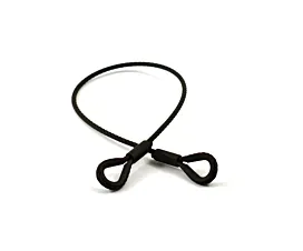Cables de acero Eslingas cables de acero - negro - 5mm - 2 gazas con guardacabo - 160kg Cables de acero Eslingas cables de acero - negro - 5mm - 2 gazas con guardacabo - 160kg