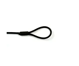 Cables de acero Eslingas cables de acero - negro - 5mm - 1 gaza sin guardacabo - 160kg Cables de acero Eslingas cables de acero - negro - 5mm - 1 gaza sin guardacabo - 160kg