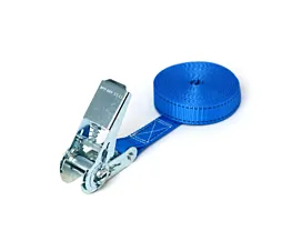 Hasta 1,5t - Sin fin Cinta de amarre - 800kg - 4,5m - 25mm - de 1 parte - Tensor - Azul Hasta 1,5t - Sin fin Cinta de amarre - 800kg - 4,5m - 25mm - de 1 parte - Tensor - Azul
