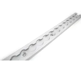 Raíles aéreos y accesorios Riel de amarre L-track con borde recto - 0,6m - Aluminio