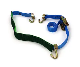 Todas Cinta de amarre porta coches -5T - 2,5m - 50mm - ganchos giratorios y funda protectora - Sistema porta coches