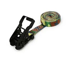 Hasta 1,5t - Sin fin Cinta de amarre - 800kg - 25mm - de 1 parte - Tensor Verde ejército + etiqueta propia Hasta 1,5t - Sin fin Cinta de amarre - 800kg - 25mm - de 1 parte - Tensor Verde ejército + etiqueta propia