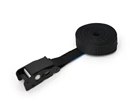 Cintas 25mm - Hechas a medida Cinta de amarre - 500kg - 25mm - De 1 parte - Hebilla - Negro + etiqueta propia