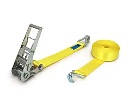 Todo - Cintas hechas a medida Cinta de amarre - 10T - 75mm - de 2 partes - Ganchos cerrados - Amarillo - Etiqueta propia Todo - Cintas hechas a medida Cinta de amarre - 10T - 75mm - de 2 partes - Ganchos cerrados - Amarillo - Etiqueta propia