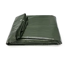 Todo - Redes y Lonas Lona impermeable ligera - 6 x 8 m - 100 g/m² - Verde oliva