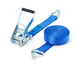 4T - Estándar Cinta de amarre - 4T - 9m - 50mm - de 2 partes - ganchos cerrados - Azul 4T - Estándar Cinta de amarre - 4T - 9m - 50mm - de 2 partes - ganchos cerrados - Azul