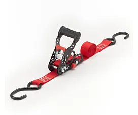 Todas Cinta de amarre - 500kg - 2m - 25mm - Tensor deslizante + ganchos S - Rojo Todas Cinta de amarre - 500kg - 2m - 25mm - Tensor deslizante + ganchos S - Rojo