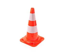 Todo - Señalización Cono de tráfico - Naranja con cintas reflectoras - 50cm
