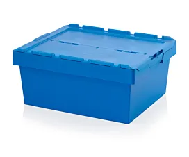 Todo - Depósitos de retorno Cajas de almacenamiento apilables con tapa - 80x60x34cm Todo - Depósitos de retorno Cajas de almacenamiento apilables con tapa - 80x60x34cm