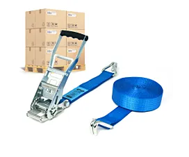 Cintas por palé 50mm Palé Cintas de amarre - ERGO 5T - 10m - 50mm - En 2 partes - STF500 - Azul - 192pcs Cintas por palé 50mm Palé Cintas de amarre - ERGO 5T - 10m - 50mm - En 2 partes - STF500 - Azul - 192pcs