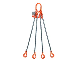 Todo - Cadenas de elevación Cadena de elevación - 16mm - 4 ramales - ganchos acortadores - G10 - ganchos a elegir